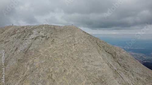 Aerial Panorama from Vihren Peak Looking Across the Pirin Range