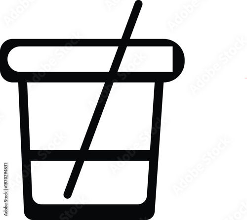 Modern 3d vector illustration of a glass of water featuring a clean business icon design and conceptual sign symbol