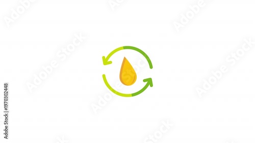 Oil Drop And Repeat Arrows 