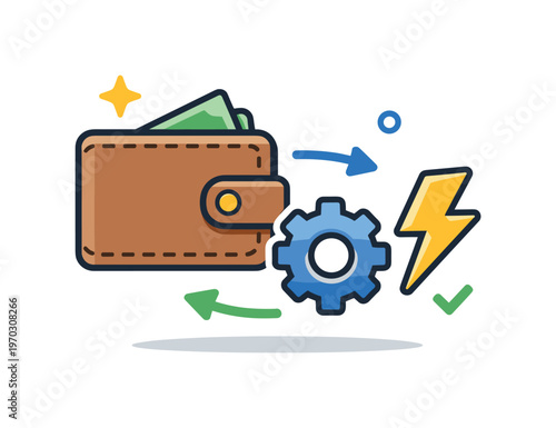 Financial automation rules and smart triggers executing transactions based on predefined conditions in personal finance systems, a wallet combined