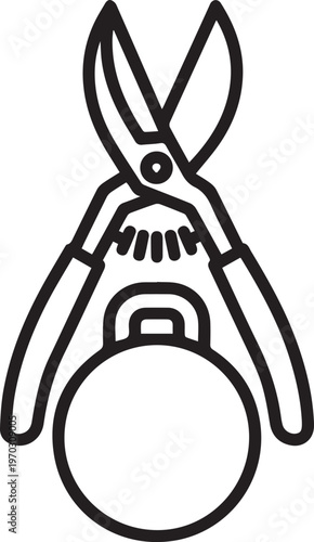 pruning shears with weighted base