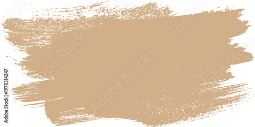 An abstract grunge background featuring brown cardboard texture and beige brush strokes on a rough aged paper surface with a blank vintage pattern