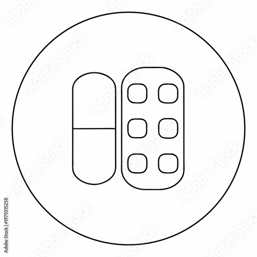 Pharmaceutical Icon Vector . Medicine Healthcare Pharmacy Symbol Illustration