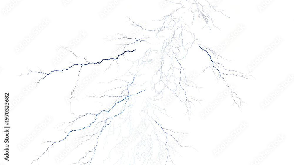 Fototapeta premium lightning isolated on transparent background