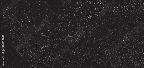 Abstract vector noise. Small particles of debris and dust. Distressed uneven background. Grunge texture overlay with fine grains isolated on white background. Vector illustration. EPS10.