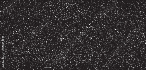 Abstract vector noise. Small particles of debris and dust. Distressed uneven background. Grunge texture overlay with fine grains isolated on white background. Vector illustration. EPS10.