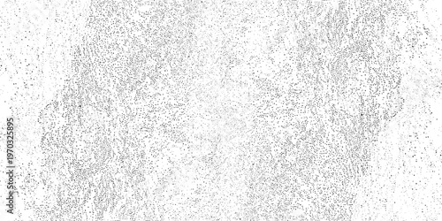 Abstract vector noise. Small particles of debris and dust. Distressed uneven background. Grunge texture overlay with fine grains isolated on white background. Vector illustration. EPS10.