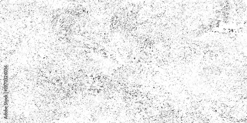 Abstract vector noise. Small particles of debris and dust. Distressed uneven background. Grunge texture overlay with fine grains isolated on white background. Vector illustration. EPS10.