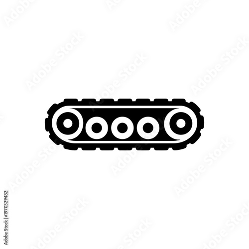 Armored Vehicle Continuous Tread Icon