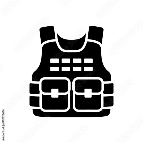 Protective Combat Body Armor Icon