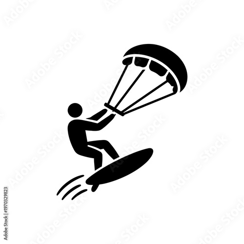 Wind Power Boarding Icon