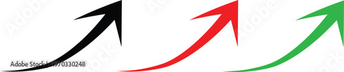 Red and white ribbon style arrows on an abstract background vector illustration