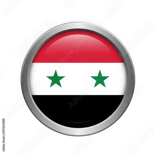 Free Download The national flag of syria is a horizontal tricolor featuring three stars. - GFXLoad