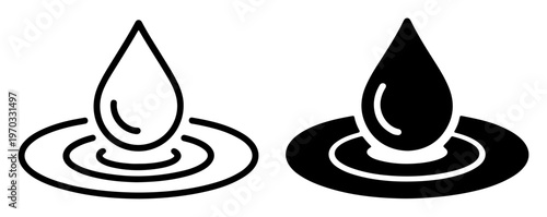 oil drop icon pollution liquid energy symbol