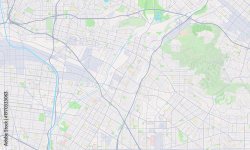 Pico Rivera California map