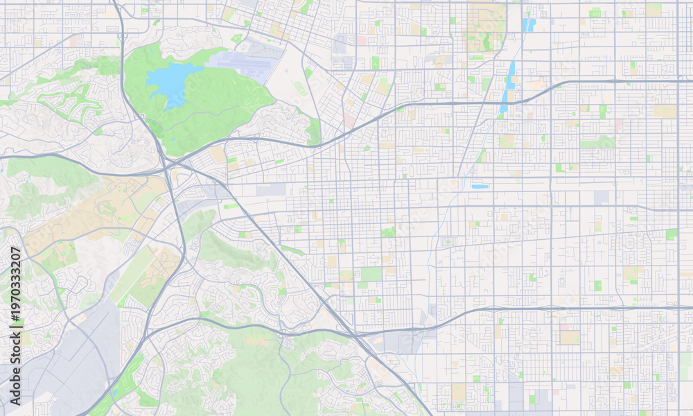 Obraz premium Pomona California map