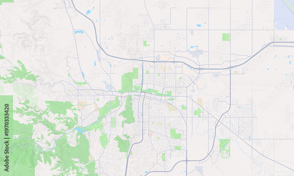 Obraz premium Rapid City South Dakota map