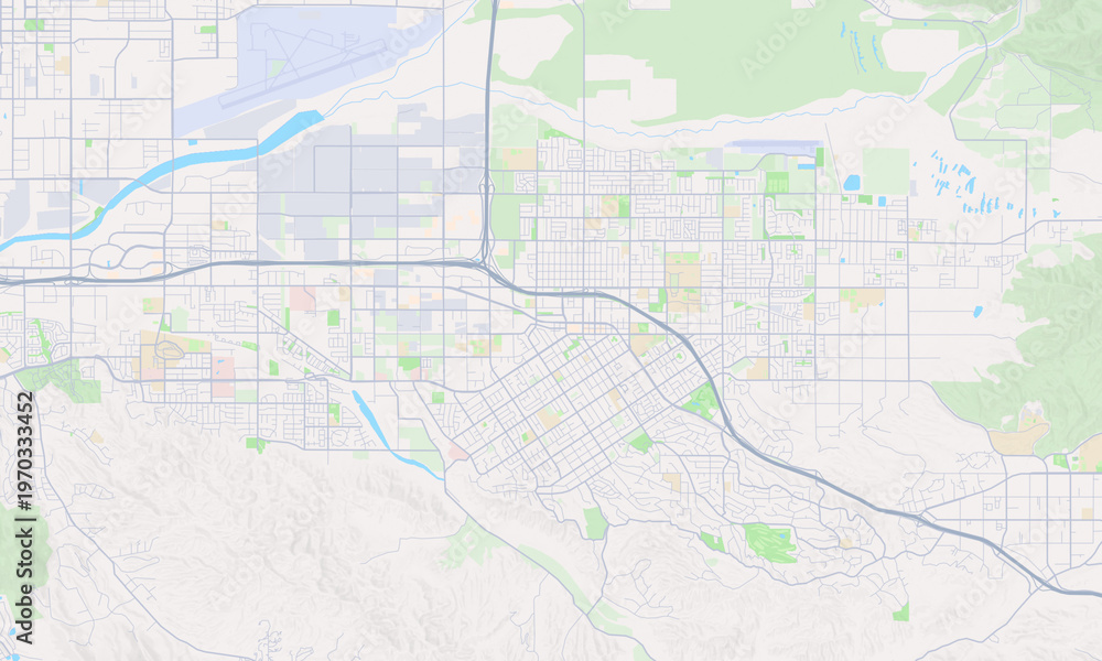 Fototapeta premium Redlands California map