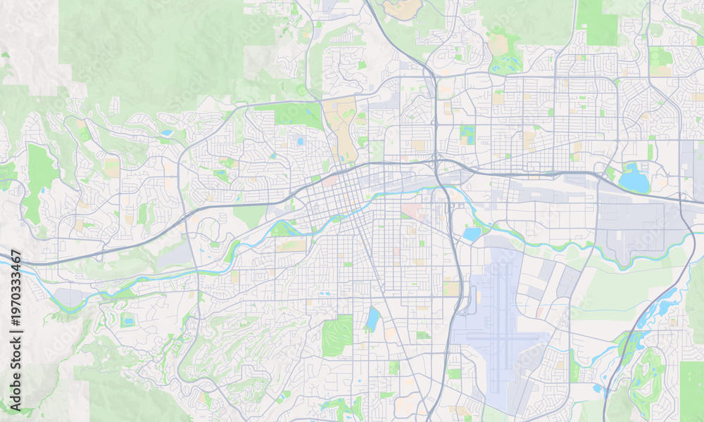Obraz premium Reno Nevada map
