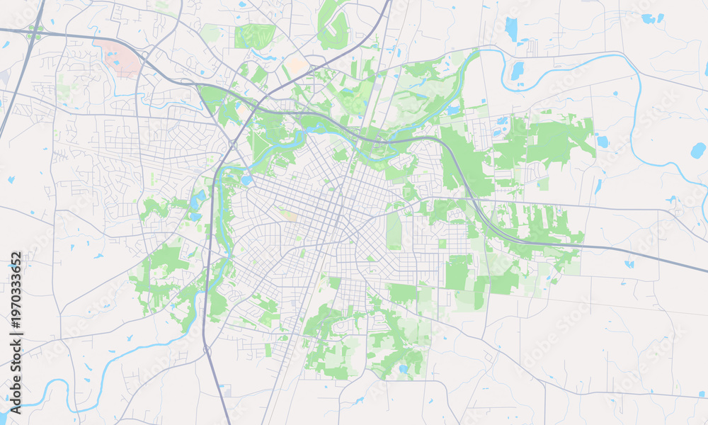 Fototapeta premium Rocky Mount North Carolina map