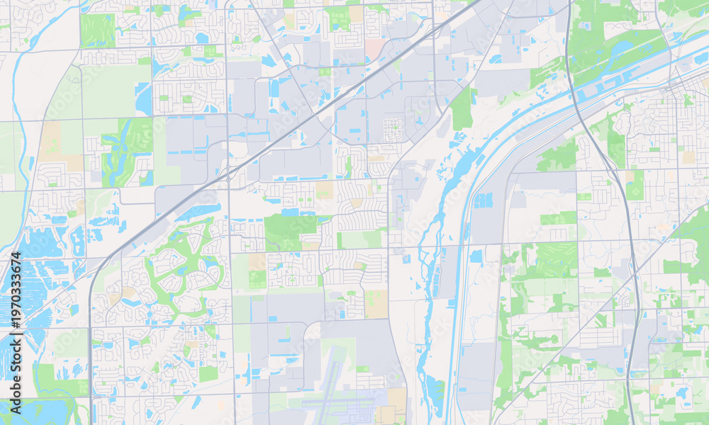 Fototapeta premium Romeoville Illinois map