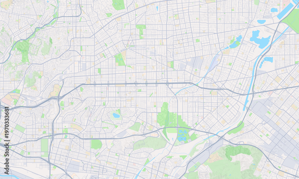 Fototapeta premium Rosemead California map