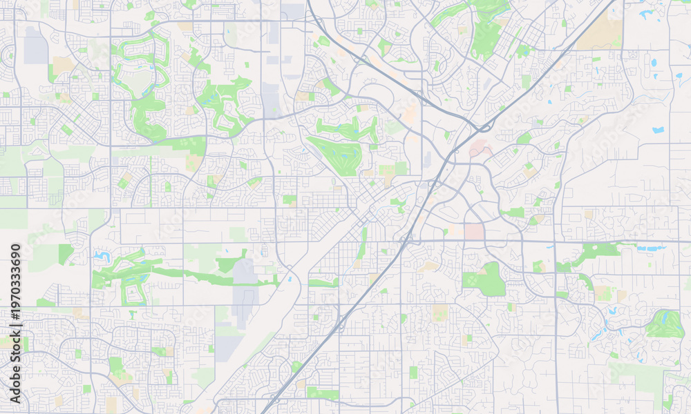 Fototapeta premium Roseville California map