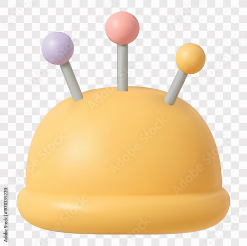 Sewing Vector Icon Set | 3D icon set | pincushion