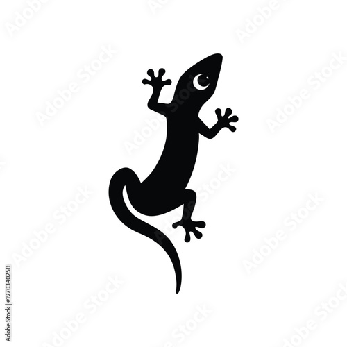 Lizard Silhouette Icon Design Element Vector Graphic