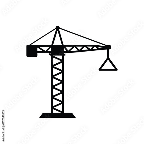 Simple Tower Crane Icon