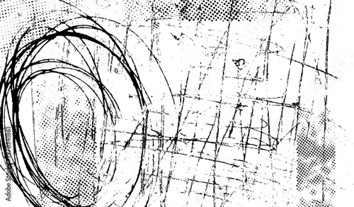 Messy scribble grunge abstract overlay texture.Urban grunge texture background.halftone dot noisy texture with scratches best for poster, album cover, street style, overlay and urban style.