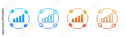 Circular Strategy icon sheet multiple style collection
