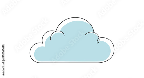 A single puffy light blue cloud.