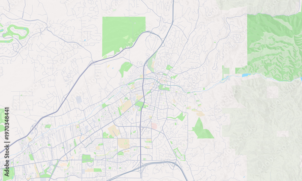 Fototapeta premium Santa Fe New Mexico map