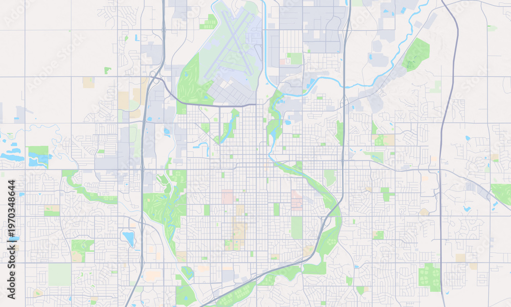 Fototapeta premium Sioux Falls South Dakota map