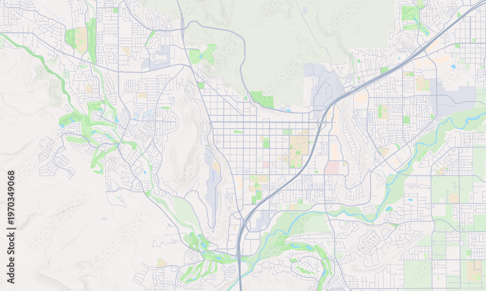 Fototapeta premium St. George Utah map