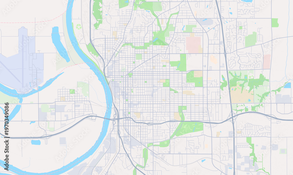 Obraz premium St. Joseph Missouri map
