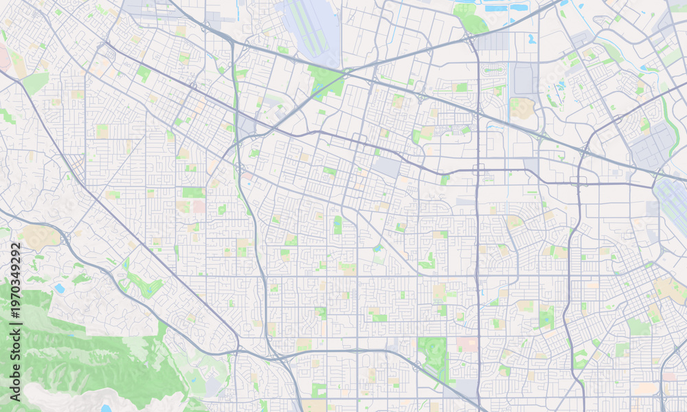 Fototapeta premium Sunnyvale California map