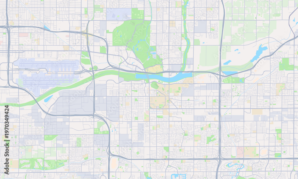 Fototapeta premium Tempe Arizona map