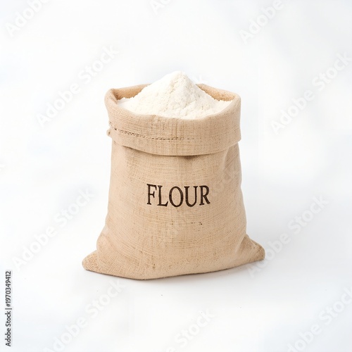 Jar of Sugar Isolated on White Background Sweet Food Ingredient