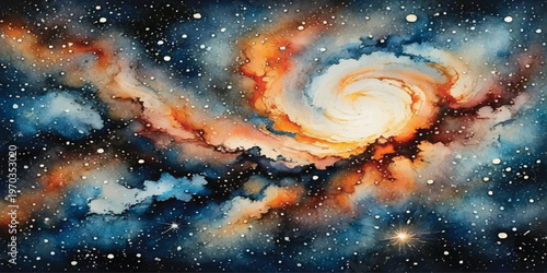 spiral galaxy background