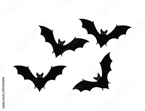 halloween bat and bats
