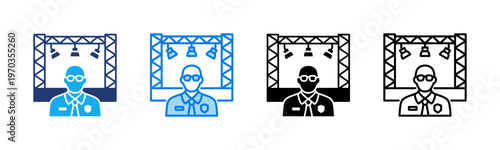Event Security icon sheet multiple style collection
