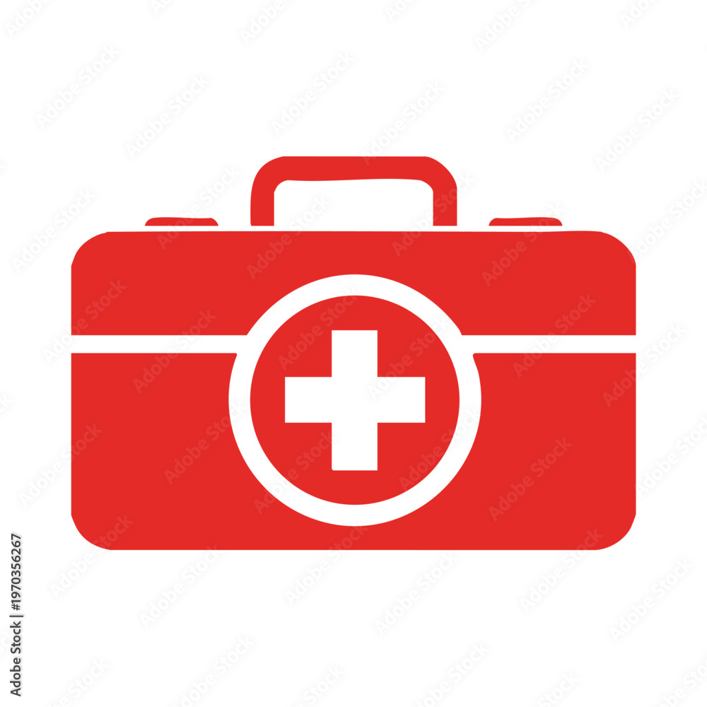 Fototapeta premium World Red Cross Day First Aid Kit Flat Vector