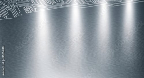 Close-up of a textured metallic surface with light reflections