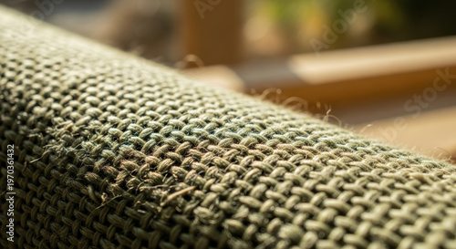 Close-Up of Textured Woven Fabric