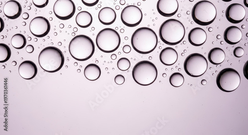 Water Drops on Transparent Surface