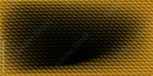Glassy yellow gradient on a dark background with a luminous abstract design