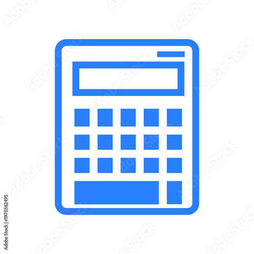 Calculator Icon: Clean and minimalist graphic, this calculator icon represents computation and calculation, perfect for financial concepts or mathematical contexts.