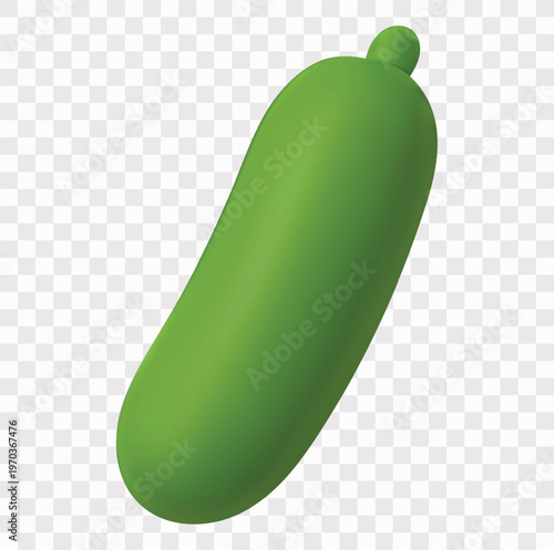 Vegetable Vector Icon | 3D icon set| Cucumber
